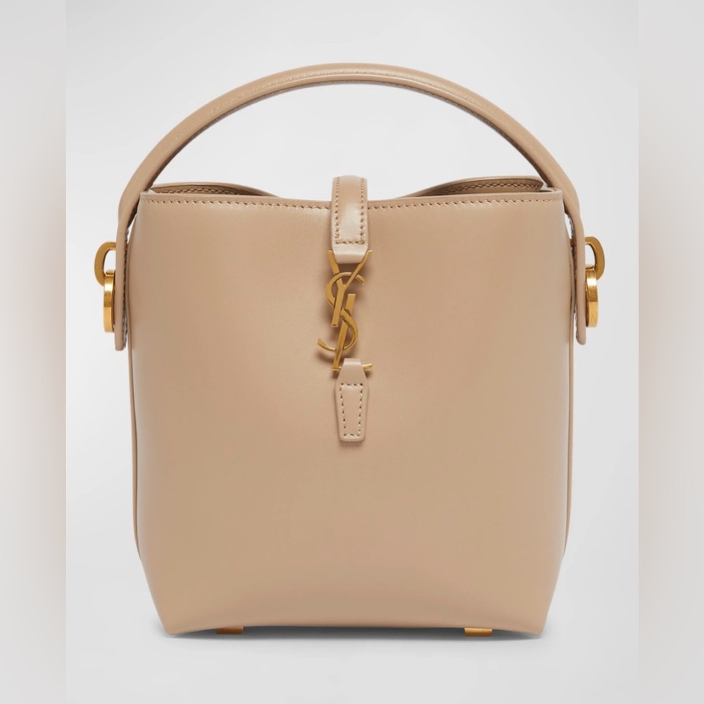 *NWT* Saint Laurent Le 37 Mini YSL Bucket Bag in Smooth Leather